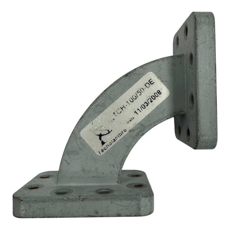 Waveguide H-Bend Section WR-90 WR90 UDR/PDR 90° 75x75mm